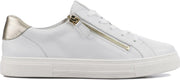 Hassia Vrouwen Leren Lage sneakers / Damesschoenen 301238 - Wit - Maat 42.5