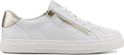 Hassia Vrouwen Leren Lage sneakers / Damesschoenen 301238 - Wit - Maat 37