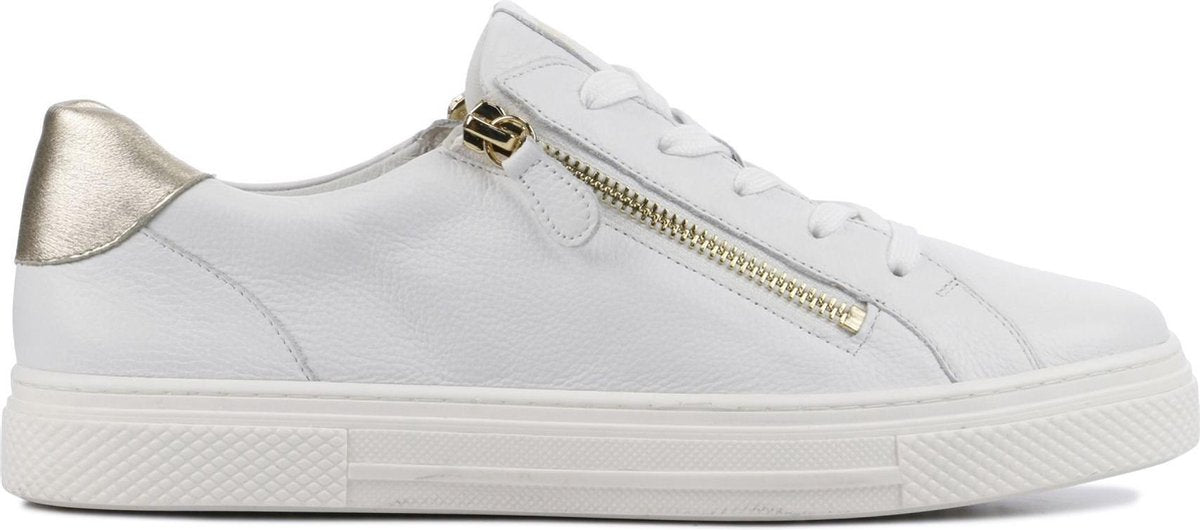 Hassia Vrouwen Leren Lage sneakers / Damesschoenen 301238 - Wit - Maat 38