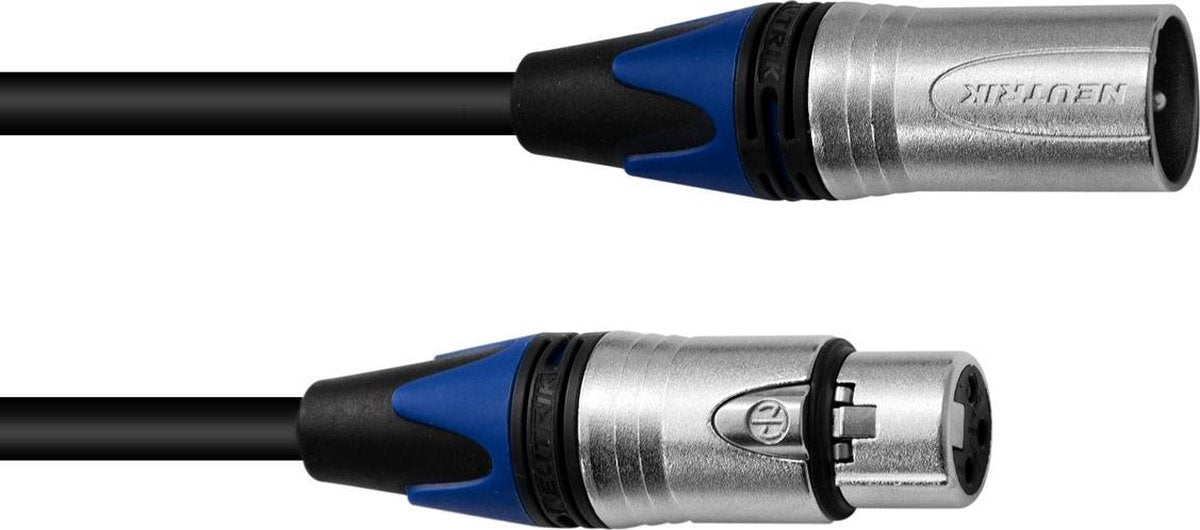 PSSO xlr kabel 5 meter 3pin bk Neutrik