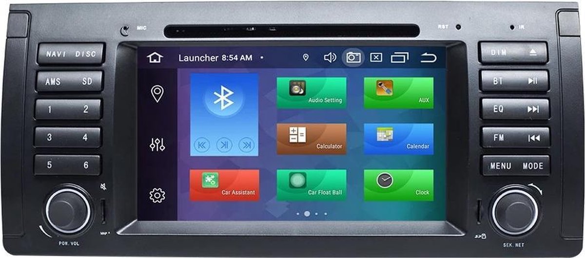 BMW E39 1996-2004 E53 2000-2007 Android 10 navigatie en multimediasysteem autoradio DVD Speler bluetooth USB wifi 2GB + 16GB