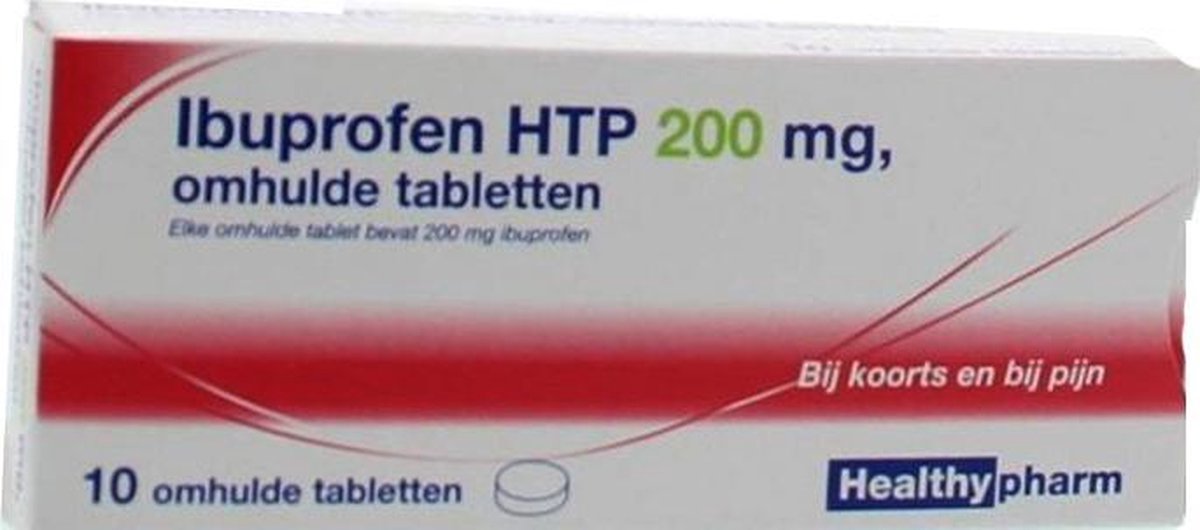 Ibuprofen Htp 200mg - 10 Coated Tablets