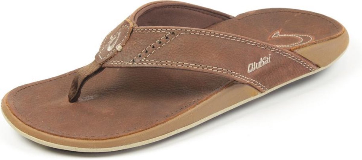 Olukai Nui Heren Teenslipper - Cognac - Maat 41