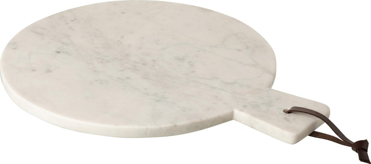 J-Line Plank Rond Marmer Wit