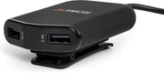 Technaxx TE14 Autolader 12-24V met 4 USB aansluitingen - 2 voorin - 2 achterin - HUB met klem - zwart