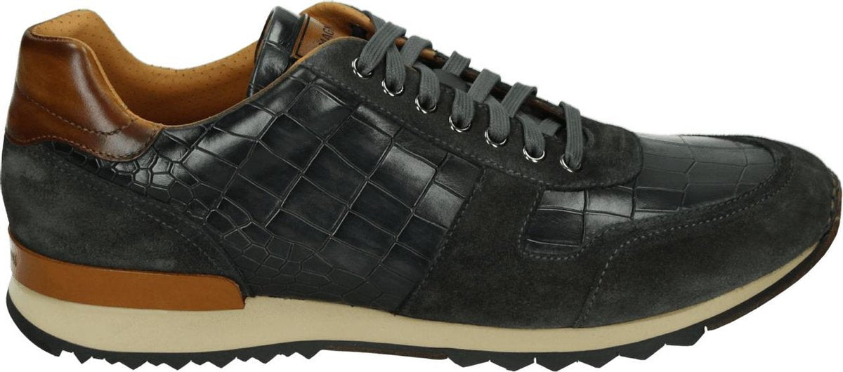 Magnanni 22868 - Volwassenen Lage sneakersVrije tijdsschoenen - Kleur: Grijs - Maat: 43