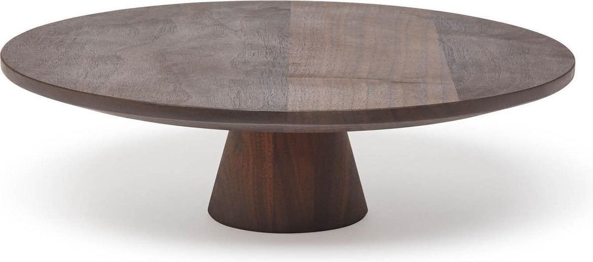 Dutchdeluxes - Presentatieplateau Large - Massief Walnoot - Rond ⌀31