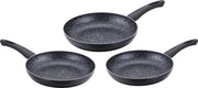 Cenocco CC-2001: Set Van 3 Koekenpannen Met Marmeren Coating