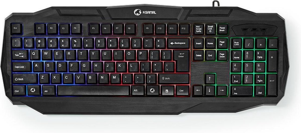 Bedraad Gamingtoetsenbord | USB 2.0 | Franse Indeling | Zwart