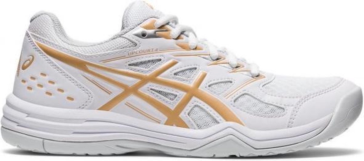 ASICS Upcourt 4 Dames - wit/goud - maat 36