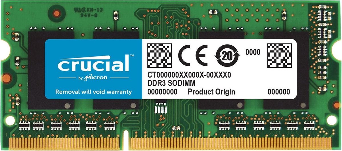 Crucial CT4G3S1339MCEU 4GB DDR3L SODIMM 1333MHz (1 x 4 GB)