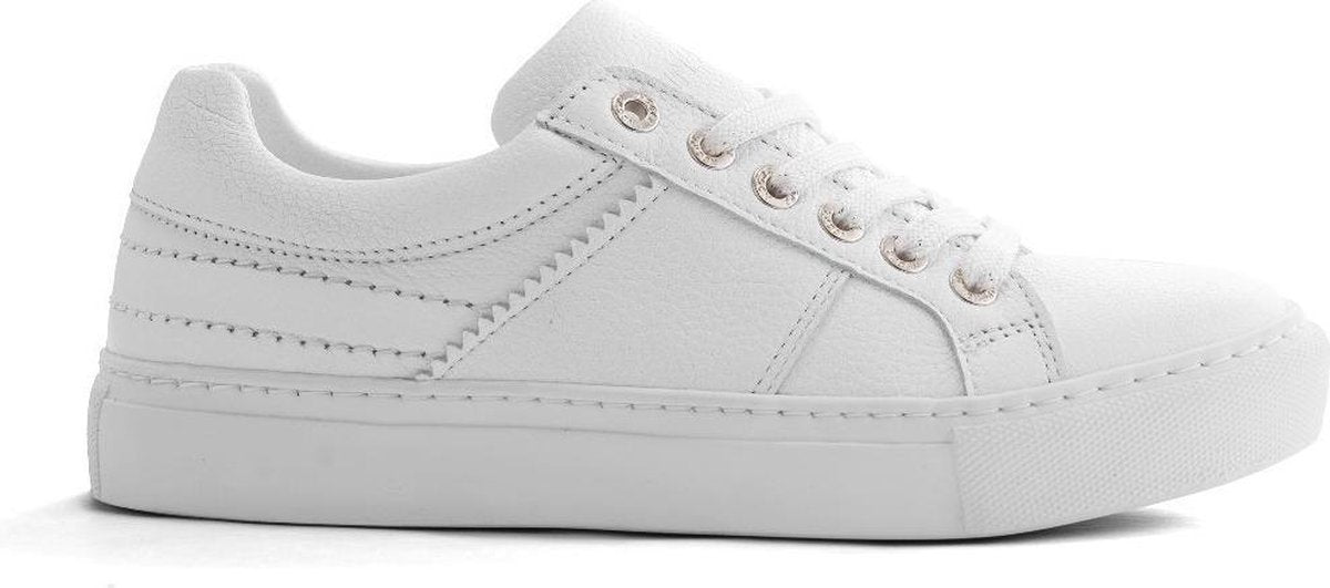 NoGRZ A.DeLaSota - Leren dames sneakers - Wit - Maat 36