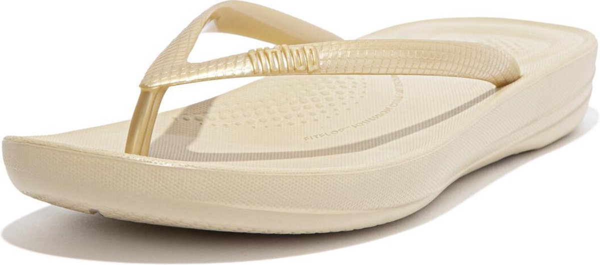 FitFlop - IQushion Ergonomic - Teenslippers Dames - Gold - Maat 39