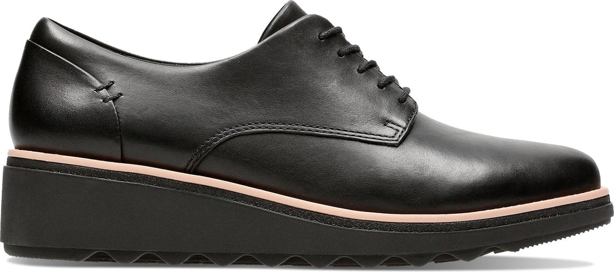 Clarks - Dames schoenen - Sharon Noel - D - black leather - maat 5