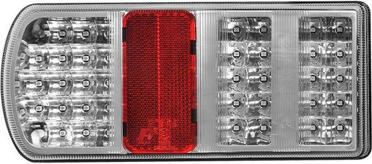 Achterlicht 5 functies 225x105mm 43LED links