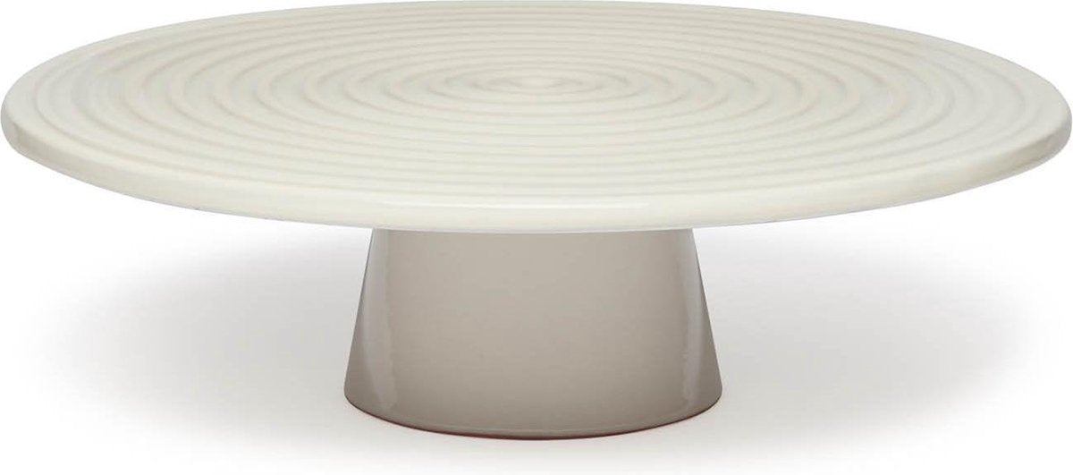 Dutchdeluxes - Presentatieplateau Large - Keramiek - Wit - Rond ⌀31