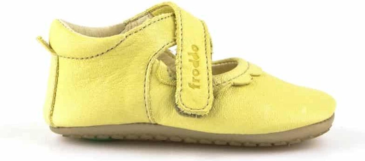 Froddo babyschoentjes Prewalkers open roezels geel