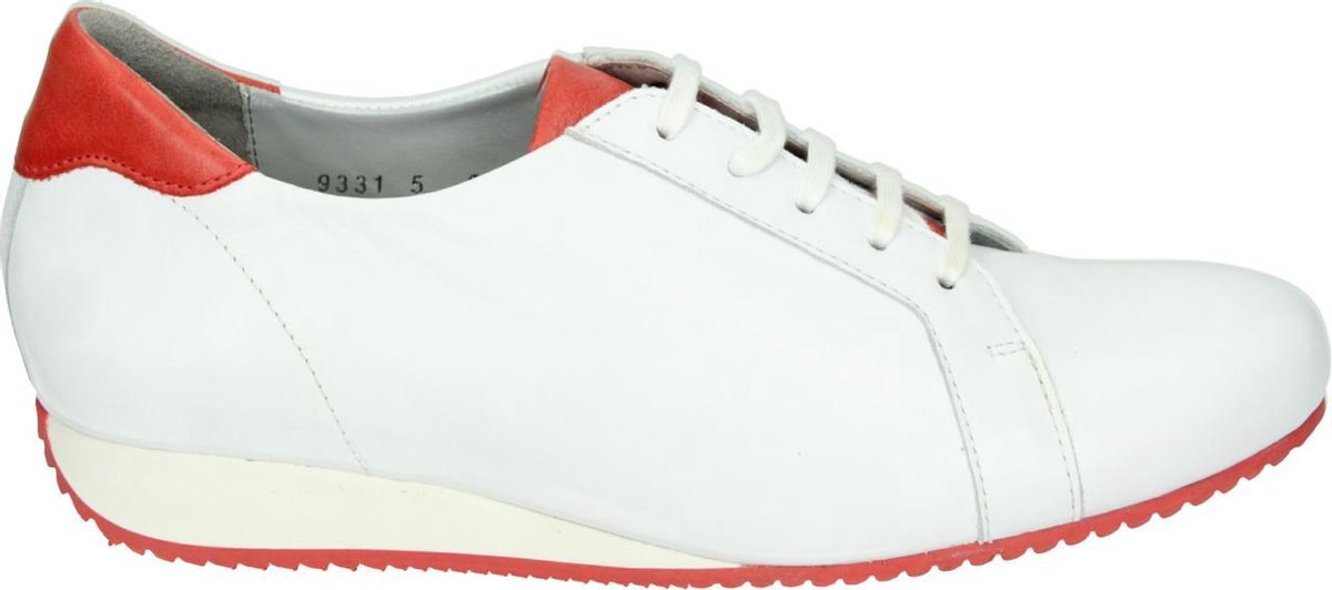 Verhulst 9331B-18-104 - Volwassenen Dames veterschoenen - Kleur: Wit/beige - Maat: 38