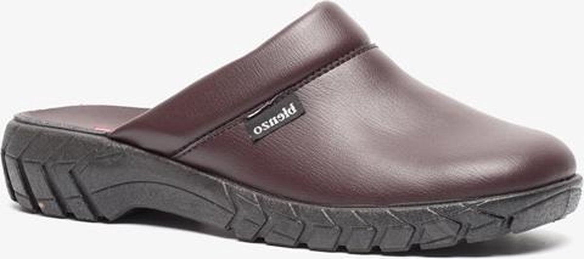 Blenzo leren heren pantoffels - Rood - Maat 40