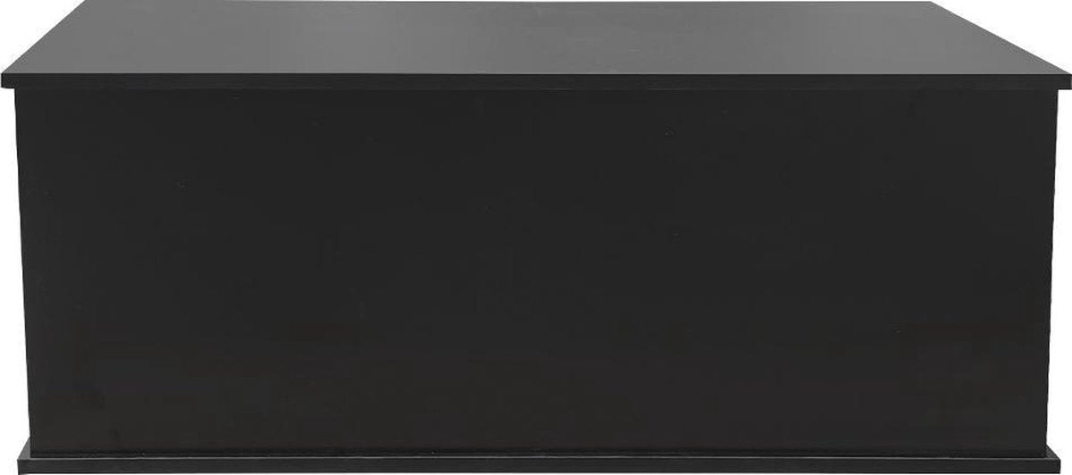 Opbergkist hout - speelgoedkist - dekenkist - 100 cm breed - zwart