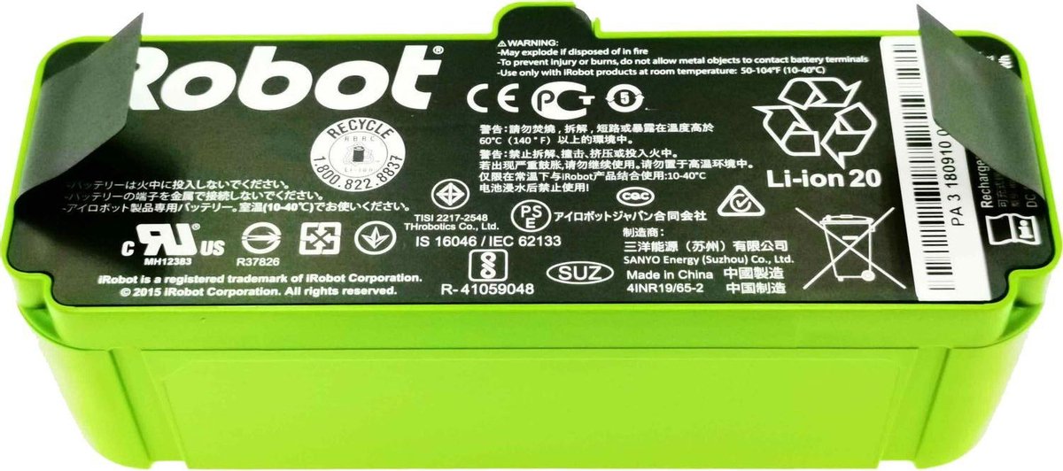 iRobot Originele Li-ion 3300mAh/14.4V Accu Roomba 900 Serie