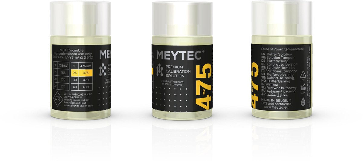 ORP kalibratievloeistof 475mV (5x60ml) - ijkvloeistof voor ORP/Redox Elektrode en Meter