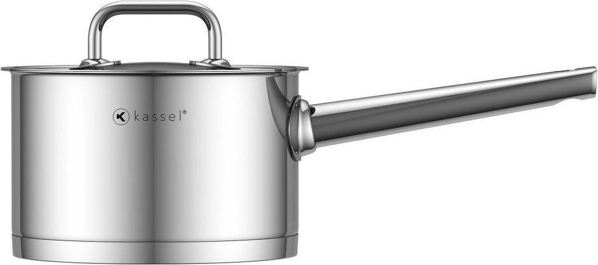 Kassel Pro Chef 93032 - Steelpan met deksel - 2 liter