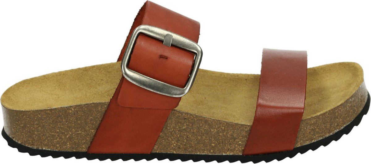 Red Rag 78110 - Volwassenen Dames slippers - Kleur: Cognac - Maat: 42