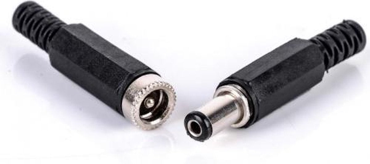 DC Stekker Man en Vrouw Jack Socket Connector Set