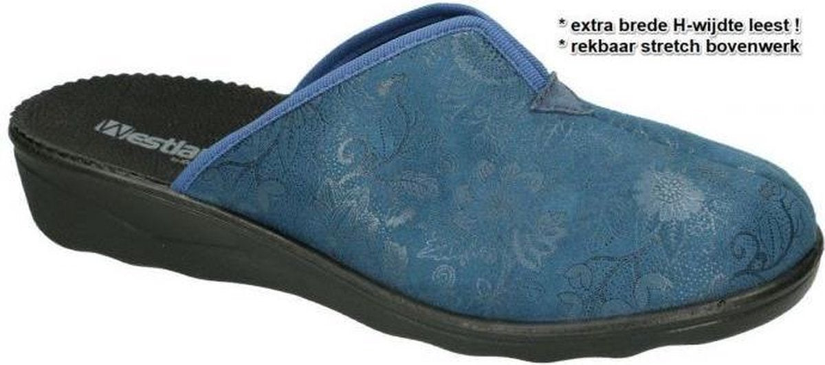Westland -Dames -  turquoise - pantoffels - maat 40