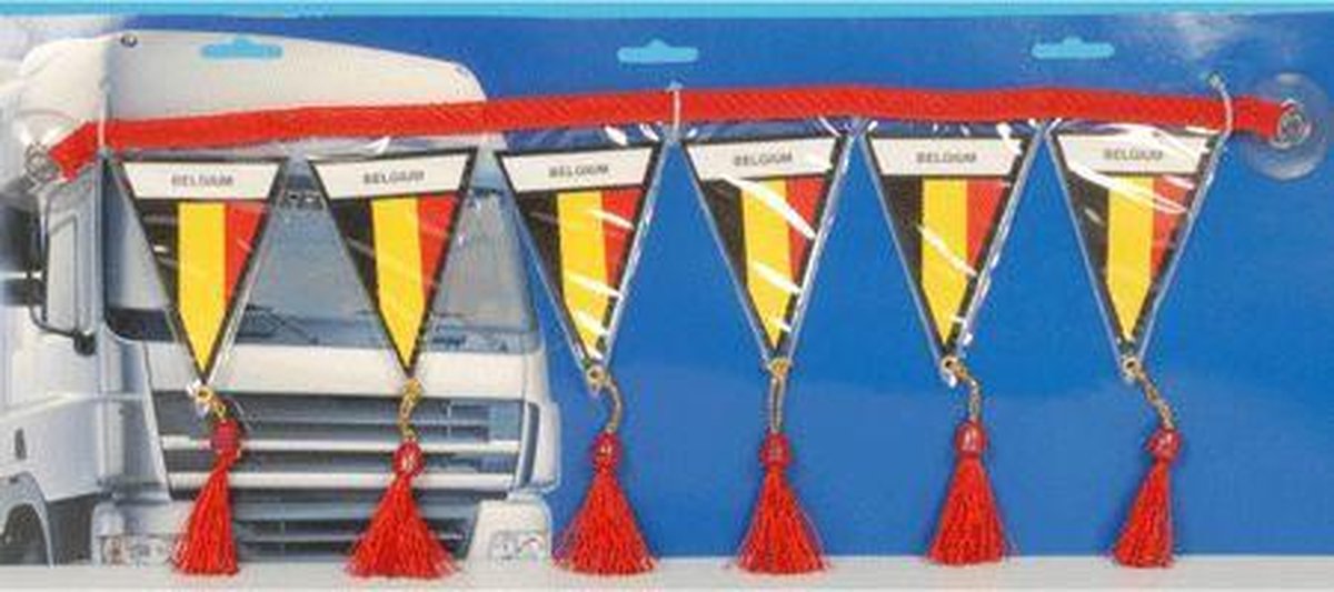 België Mini Vlaggenlijn - 60 cm - Zwart/Geel/Rood
