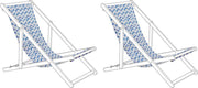 Beliani Stoffbezug für Gartenliege ANZIO / AVELLINO - Ligstoeldoek - wit - polyester