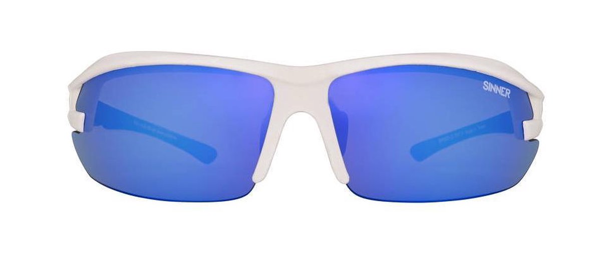 SINNER Speed Sportbril - Anti-slip verstelbare neuspads - Wit/Blauw