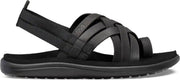 Teva Voya Strappy Leather Dames Wandelsandalen - Zwart - Maat 38