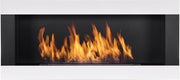 Witte Sfeerhaard H-Line 90 x 40 CM Hangend of Inbouw Bioethanolhaarden.com