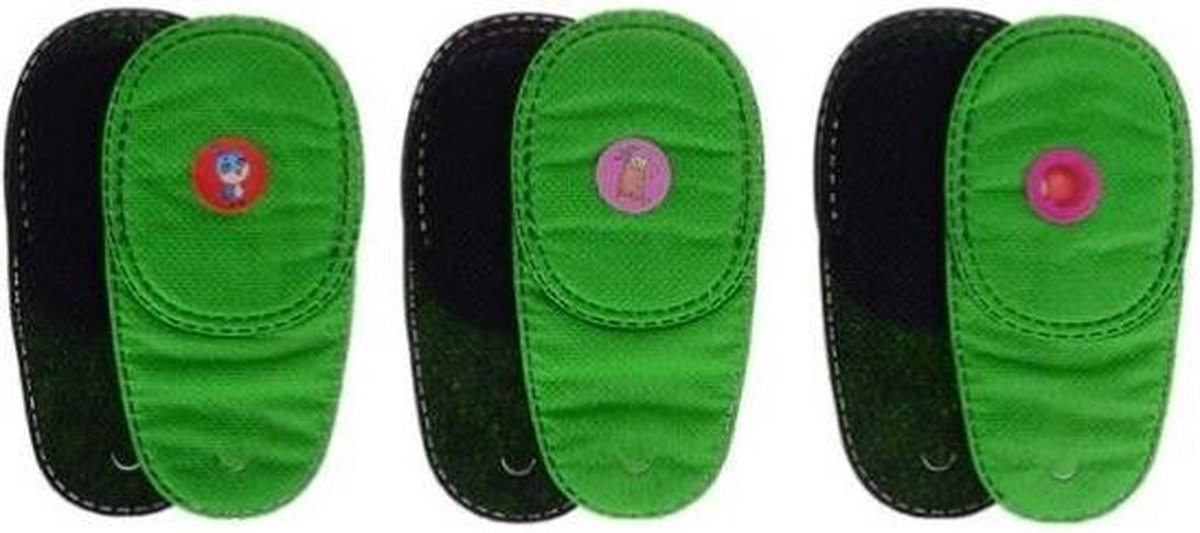 2 x Brilpatch – Groen Cartoon – Brilpleister – Amblyopie – Lui Oog -Afdekken Lui Oog – Oogpleister – Occlusietherapie