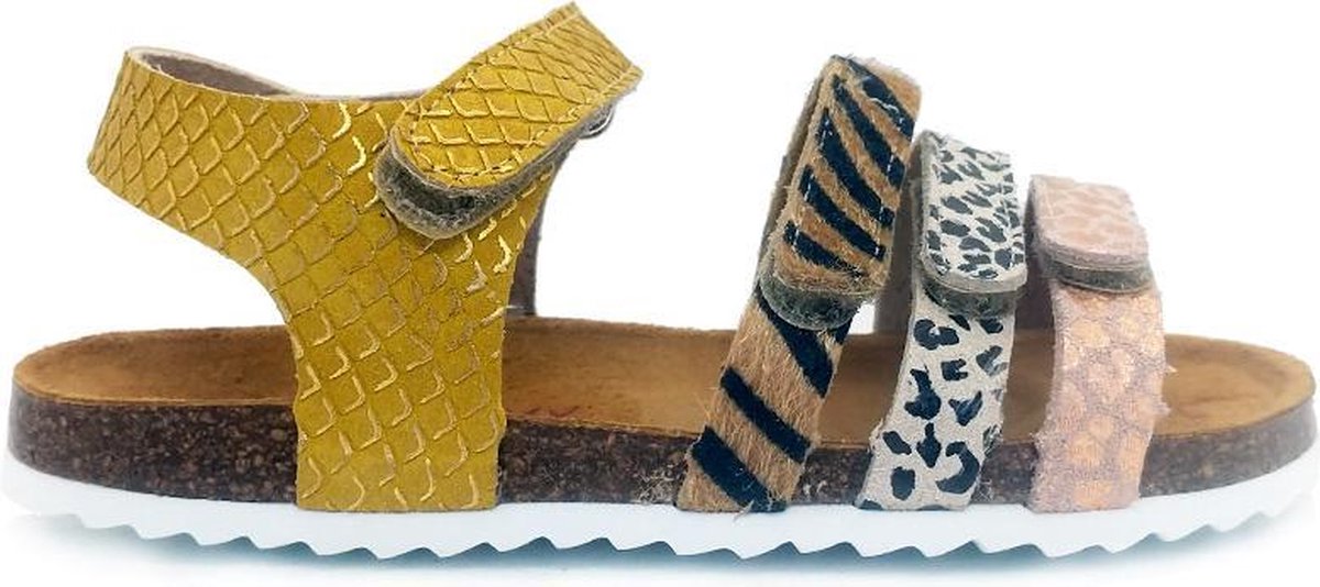 Gele Develab Sandalen Multi Strap Slimfit
