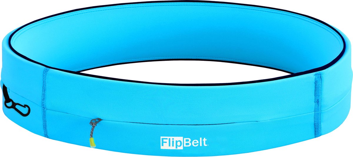 Flipbelt Zipper Lichtblauw - Running belt - Hardloopriem - XL