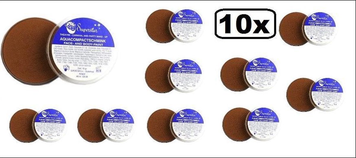 10x Superstar Bruin 16 gram  Voordeel verpakking