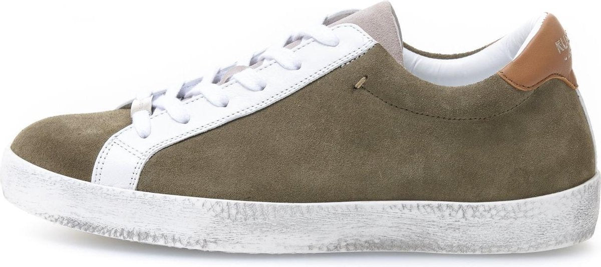 KUNOKA Alex galaxy safari green - Sneakers Dames - maat 41 - Groen Wit