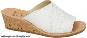 Ronny -Dames -  wit - slippers & muiltjes - maat 41