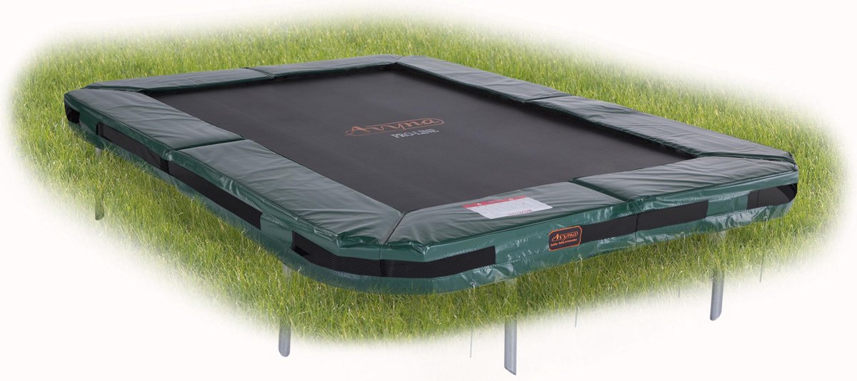 Avyna PRO-LINE InGround trampoline 234 (340x240) Groen - Rechthoek