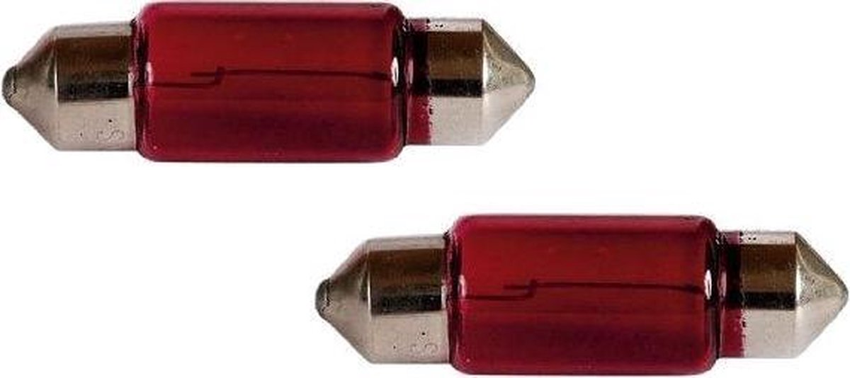 Sumex Autolampen C10w 35 Mm 12 Volt 10 Watt Rood 2 Stuks