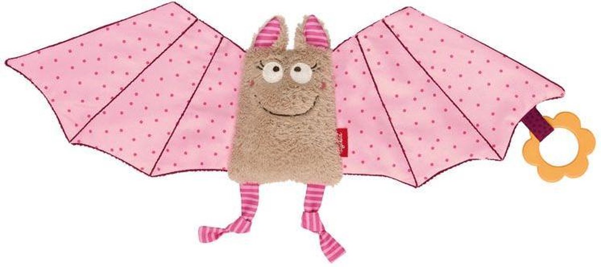 sigikid knuffeldoekje vleermuis roze 42207