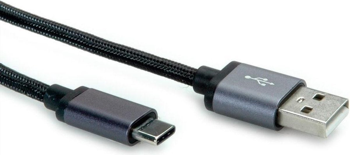 ROLINE 11029029 USB-kabel 3 m USB 2.0 USB A USB C Zwart