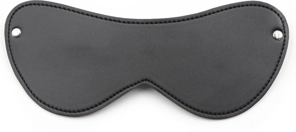 BDSM Lederen Oogmasker - Leer - Zwart