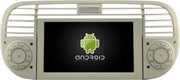DVD speler Fiat 500 2007-2015 4+32GB Android 10 navigatie en multimediasysteem WIT