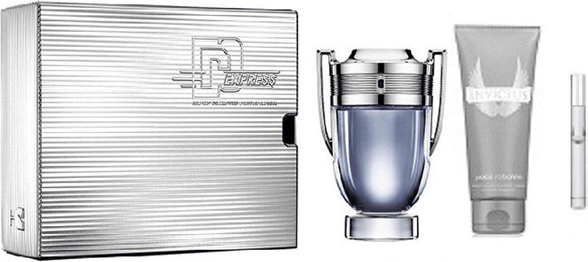 Paco Rabanne Invictus Eau De Toilette Spray 100ml Set 3 Pieces 2020