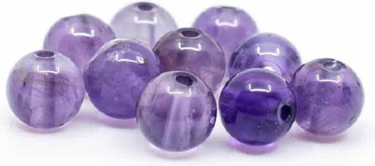 Edelsteen Losse Kralen Amethist – 10 stuks (4 mm)