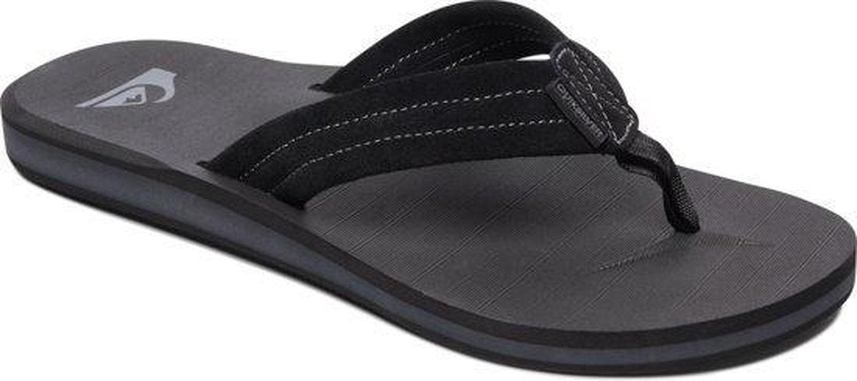 Quiksilver Carver Suede Heren Slippers - Black - Maat 42